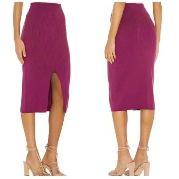 Free People Skyline Midi Skirt SZ m SOLD OUT COLOR!! - Picture 2 of 5